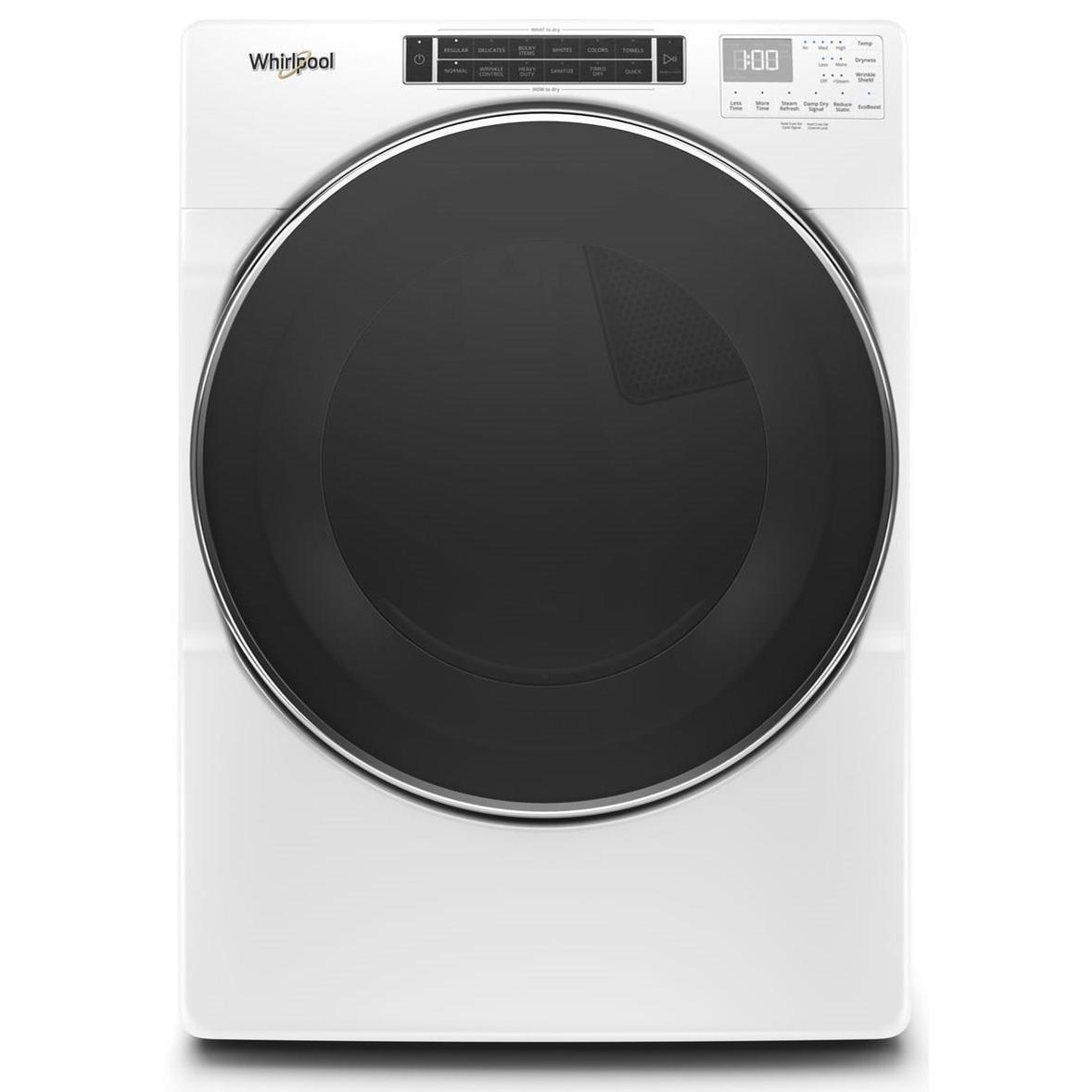 Whirlpool WED8620HW 7.4 cu. ft. Front Load Electric Dryer with Steam